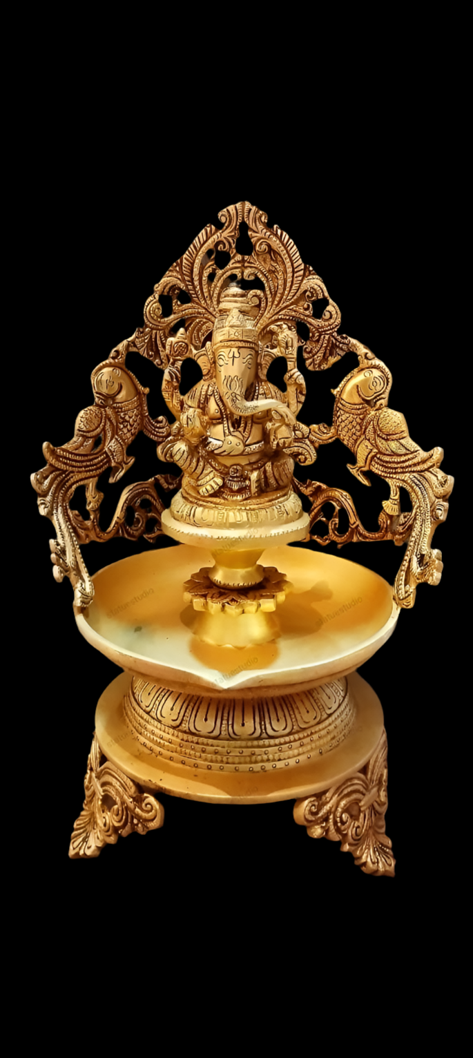 Brass ganesha urli