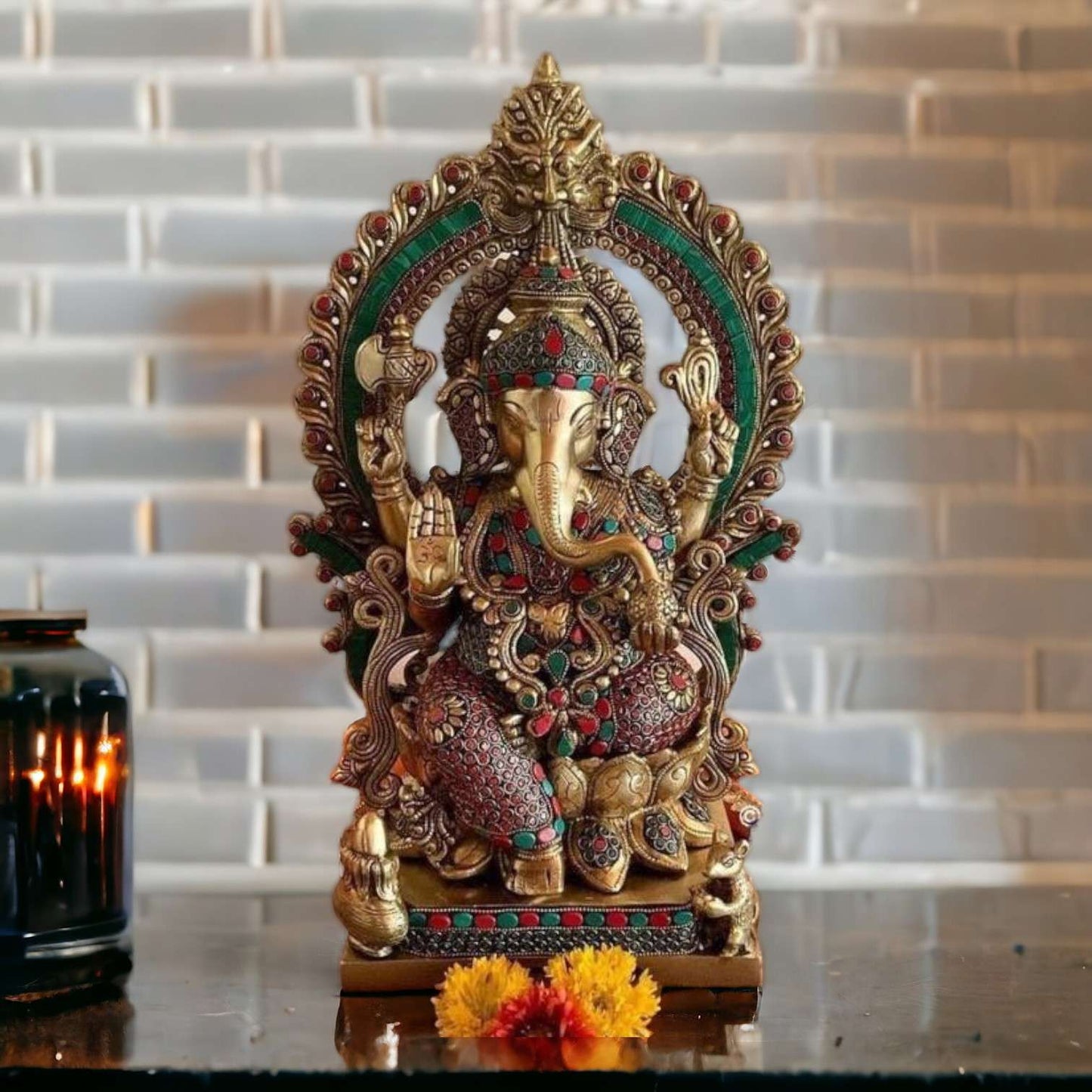 17" Padmasana Ganesha