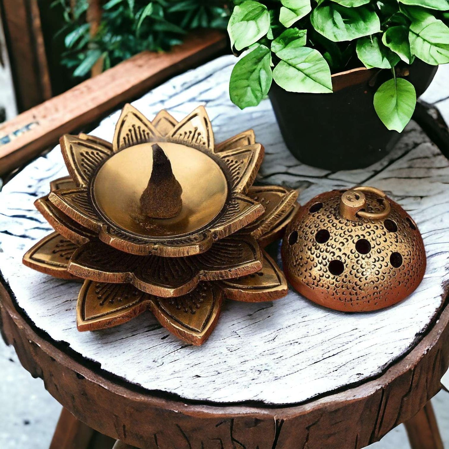 Lotus shape Incense Holder