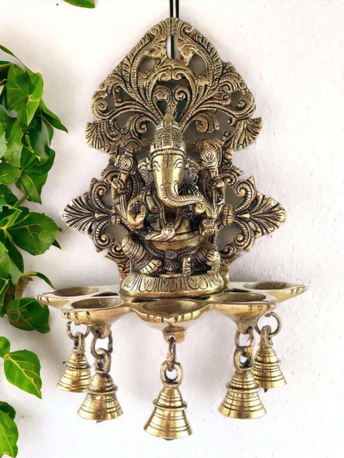 10" Ganesh Deep wall hanging