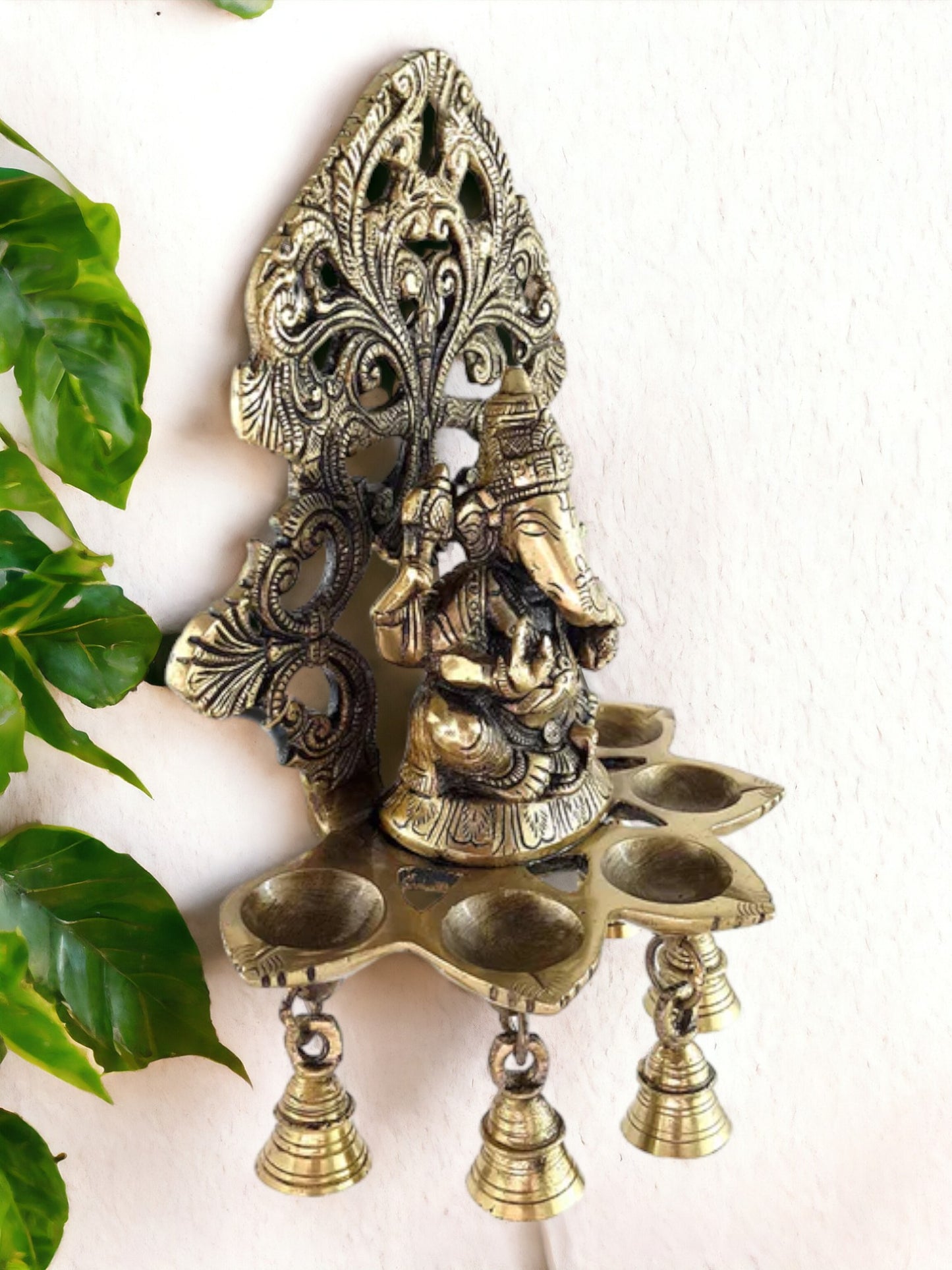 10" Ganesh Deep wall hanging