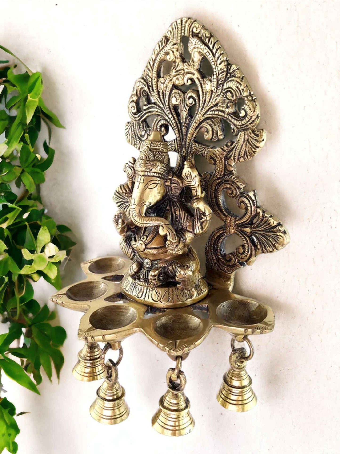 10" Ganesh Deep wall hanging