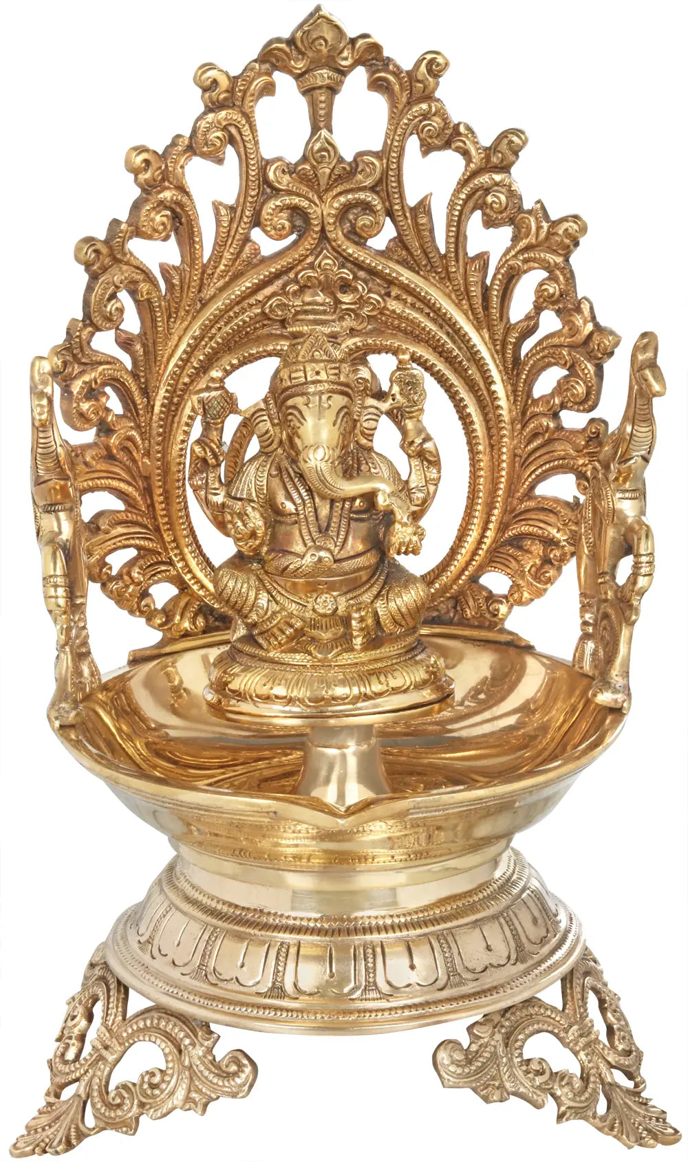 Brass ganesha urli