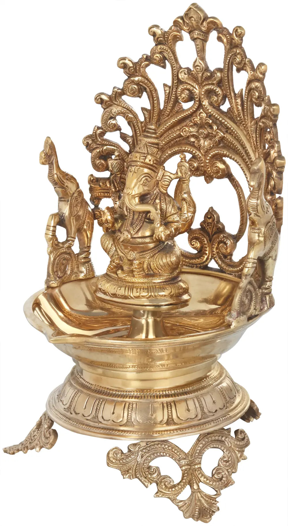 Brass ganesha urli